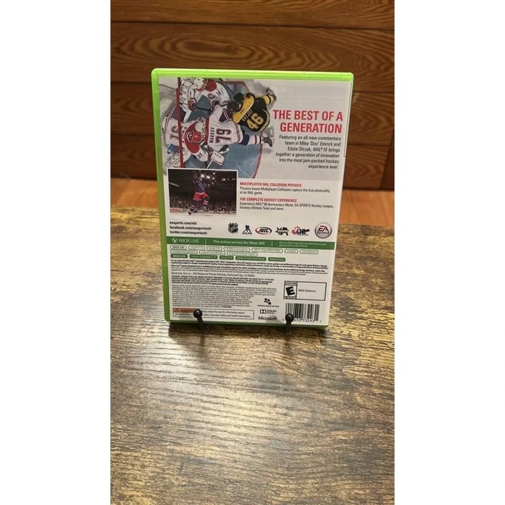 NHL 15 EA Sports Microsoft Xbox 360 Hockey Video Game NTSC CIB